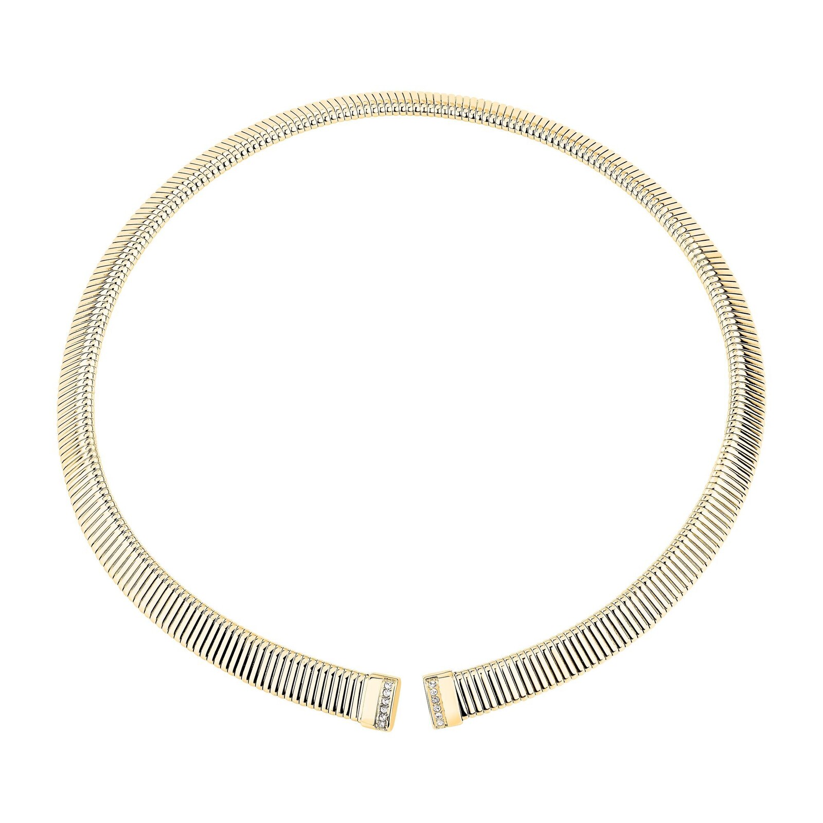 Morellato Pevný pozlacený náhrdelník s krystaly Onda SAZP01