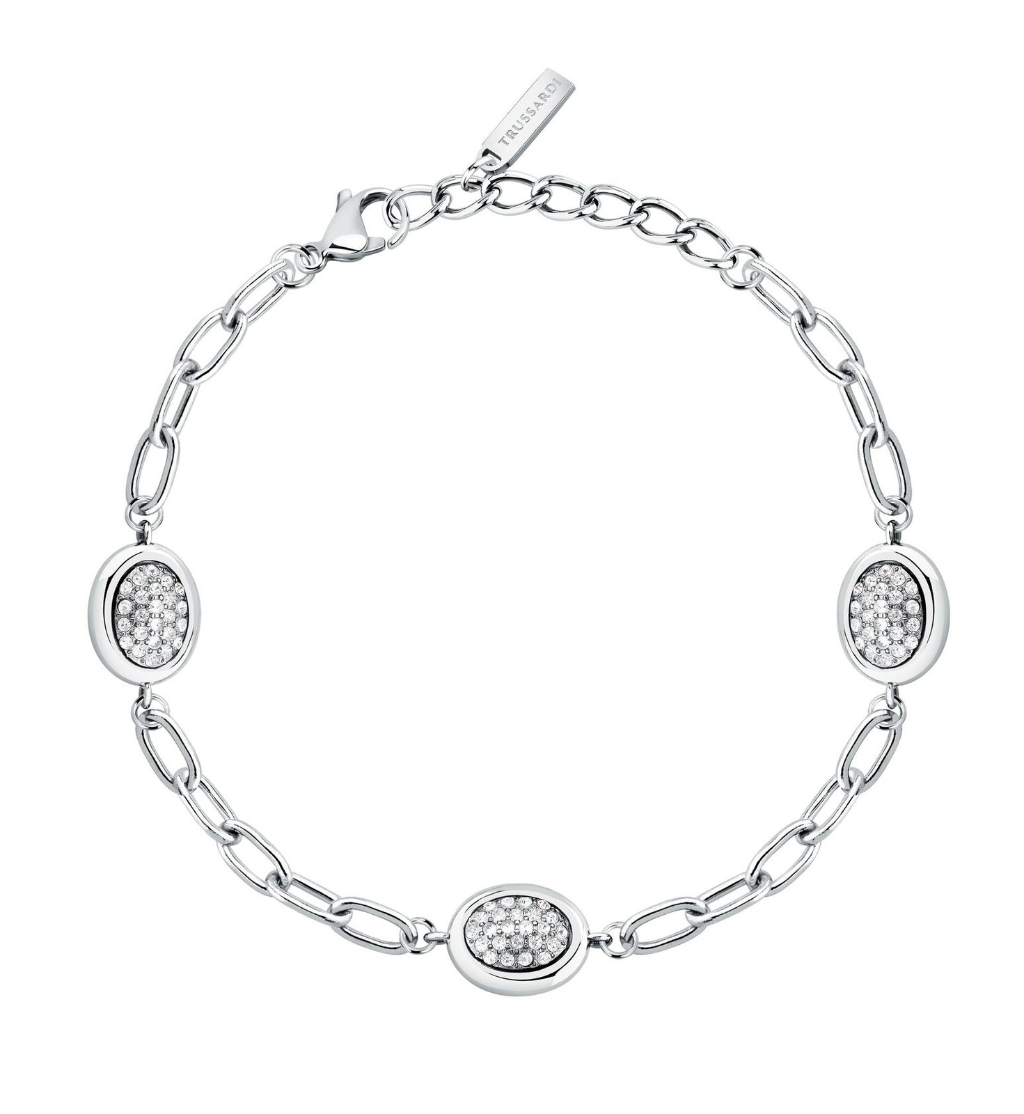 Trussardi Stylový dámský náramek s krystaly T-Concept TJAYY21