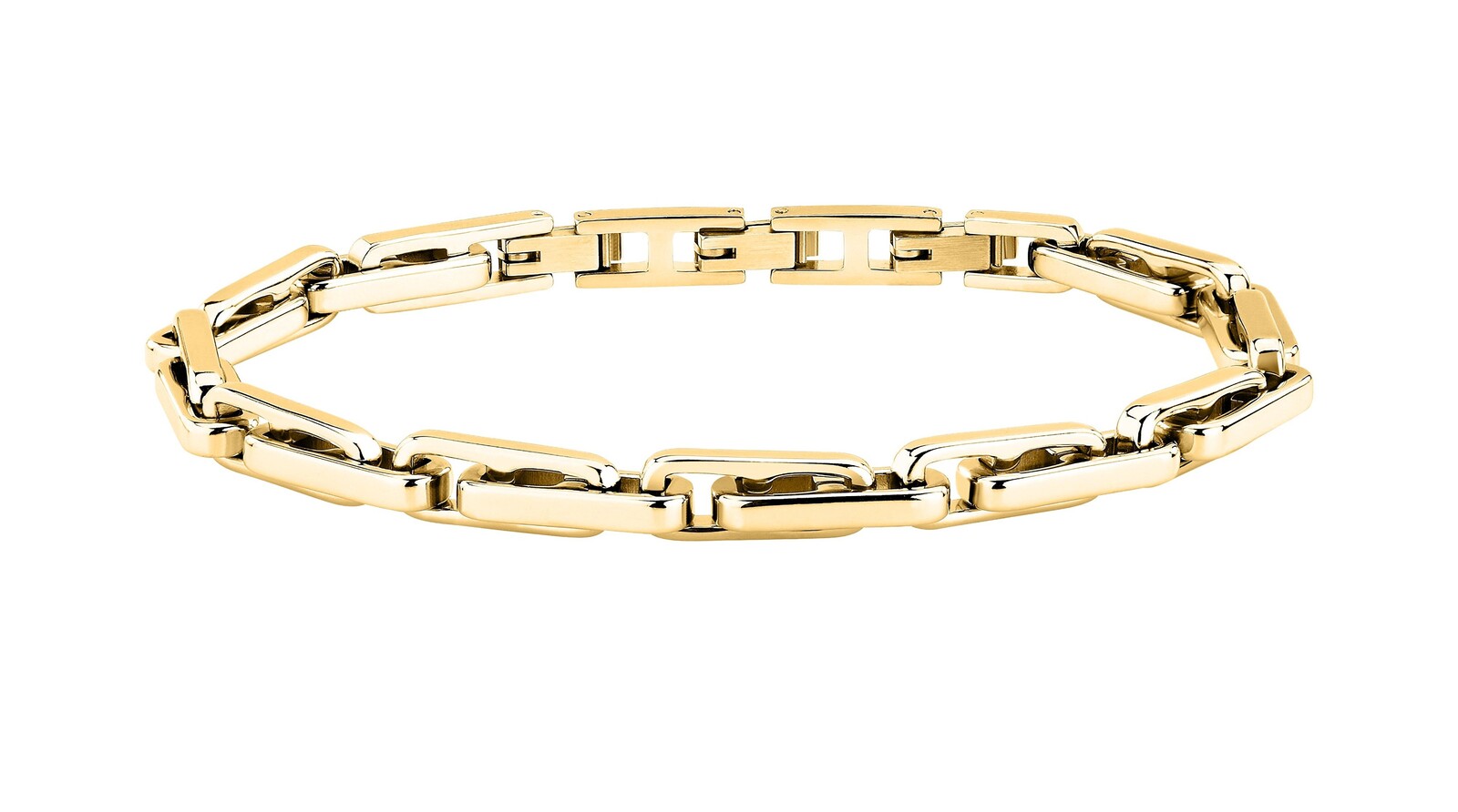 Trussardi Stylový pozlacený náramek pro muže T-Steel TJAXV51