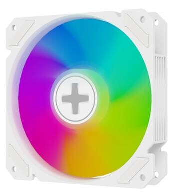 Xilence Ventilátor 120x120x25mm, reverzní, bílý, ARGB, PWM, série Performance A+ (XF066 | XPF120R.W.ARGB)