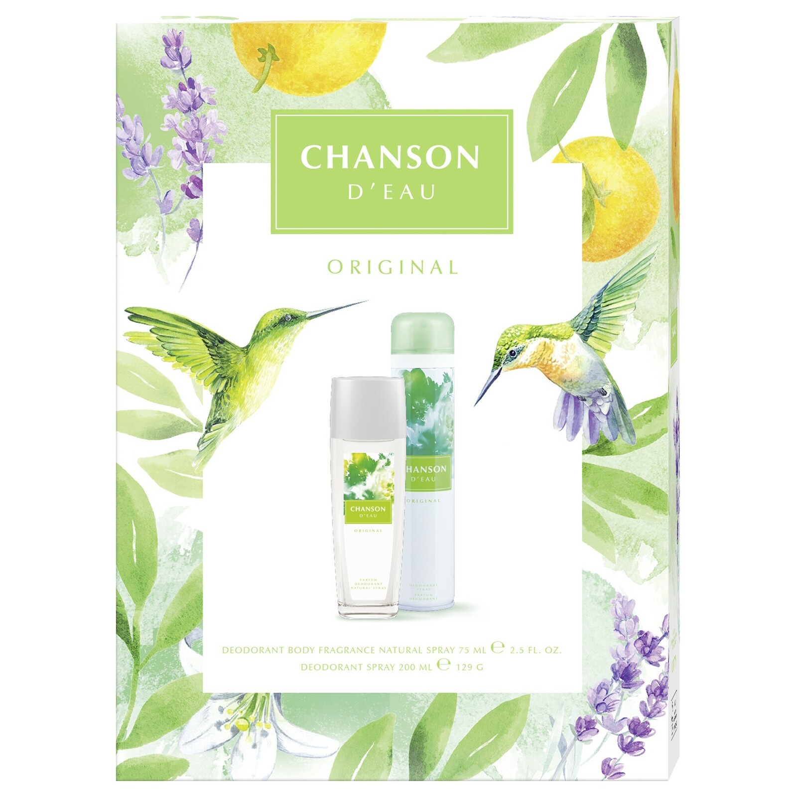 Chanson D'Eau Original - deodorant s rozprašovačem 75 ml + deodorant ve spreji 200 ml