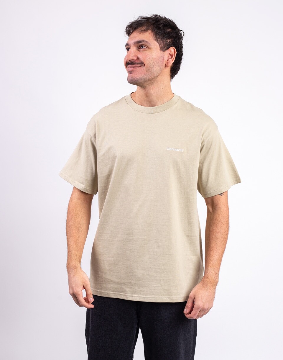 Carhartt WIP S/S Script Embroidery T-Shirt Barchan/White M