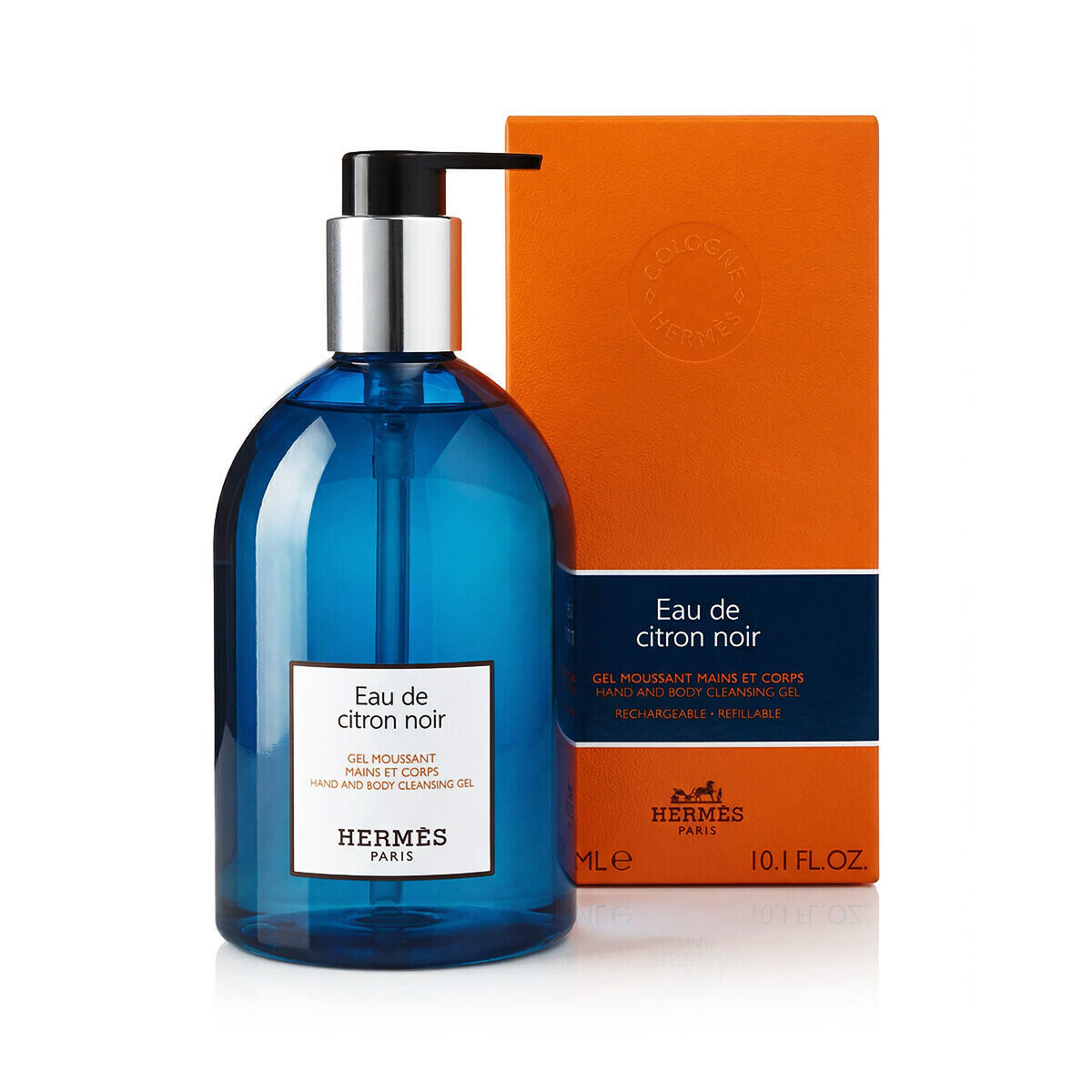 Hermes Eau de Citron Noir parfémované tekuté mýdlo plnitelný 300 ml unisex