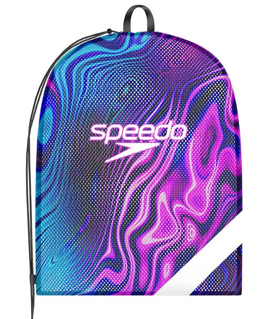 Speedo XL Team Mesh Bag Neon Jelly Modro/fialová
