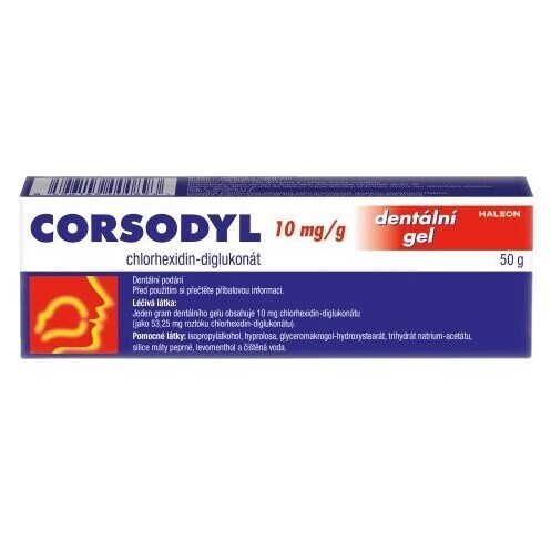 Corsodyl 10mg/g dnt.gel 1x50g