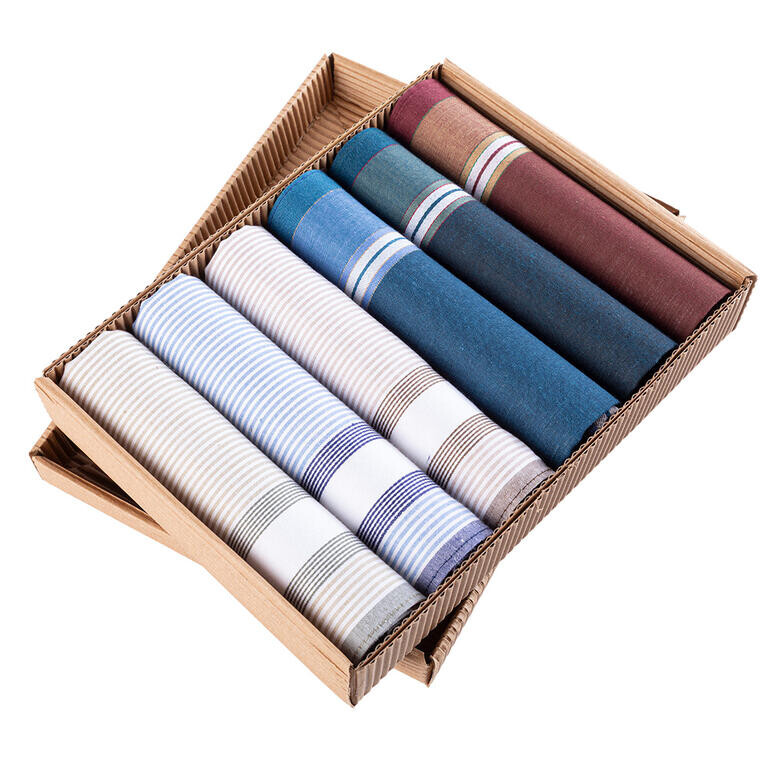 Dárková sada pánských kapesníků KEVIN sada 6 ks