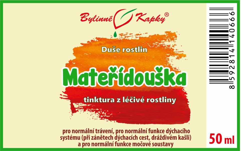 Mateřídouška - Bylinné kapky (tinktura) Duše rostlin 50 ml