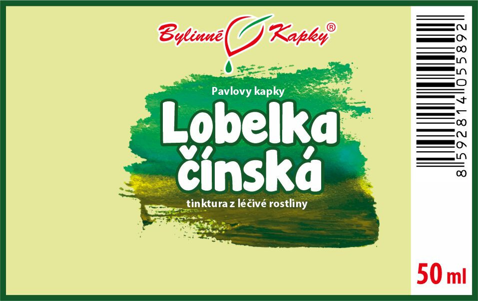 Lobelka čínská (TCM) - JEN PRO VYŠKOLENÉ TERAPEUTY TCM - tinktura 50 ml | Pavlovy bylinné kapky