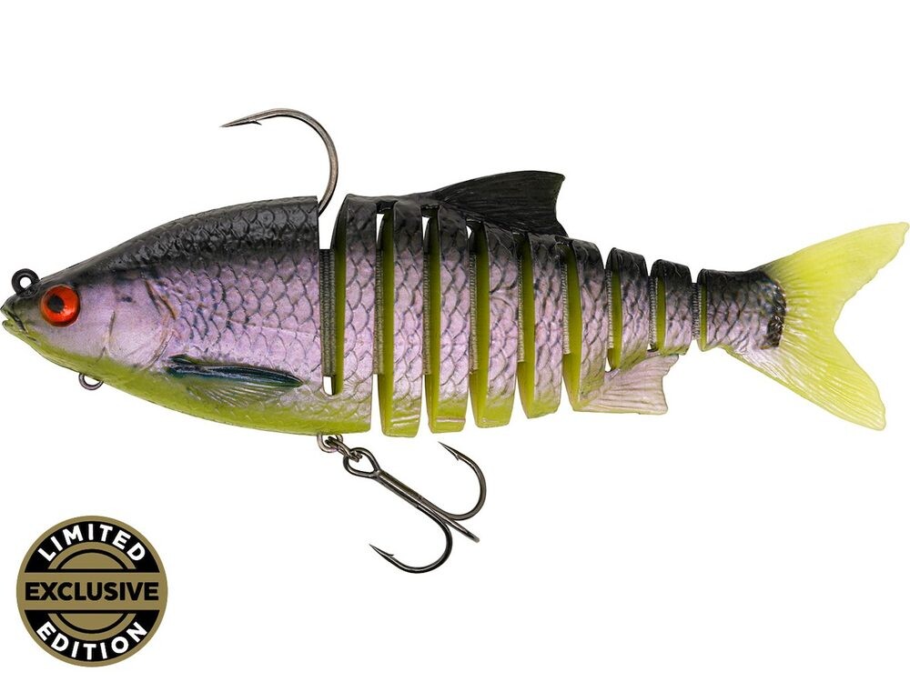 Westin Gumová nástraha Ricky The Roach Multi Jointed R2F Ghost UV Roach - 14cm 41g