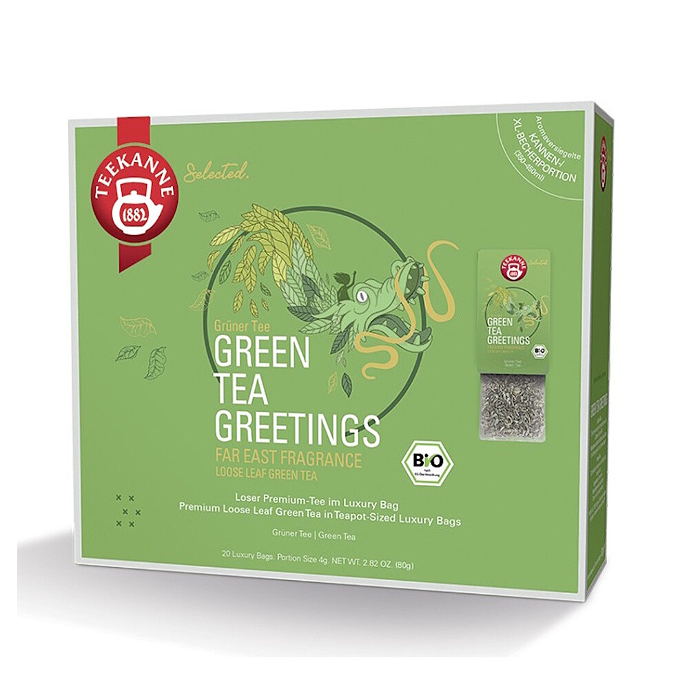 TEEKANNE Luxury bag green tea greetings BIO 4 x 20 sáčků