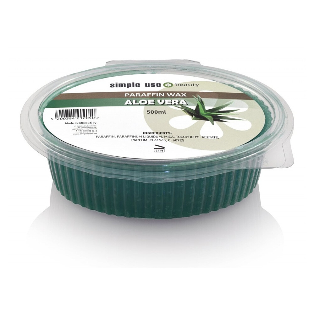 SIMPLE USE BEAUTY Parafínový zábal Aloe Vera 500 g