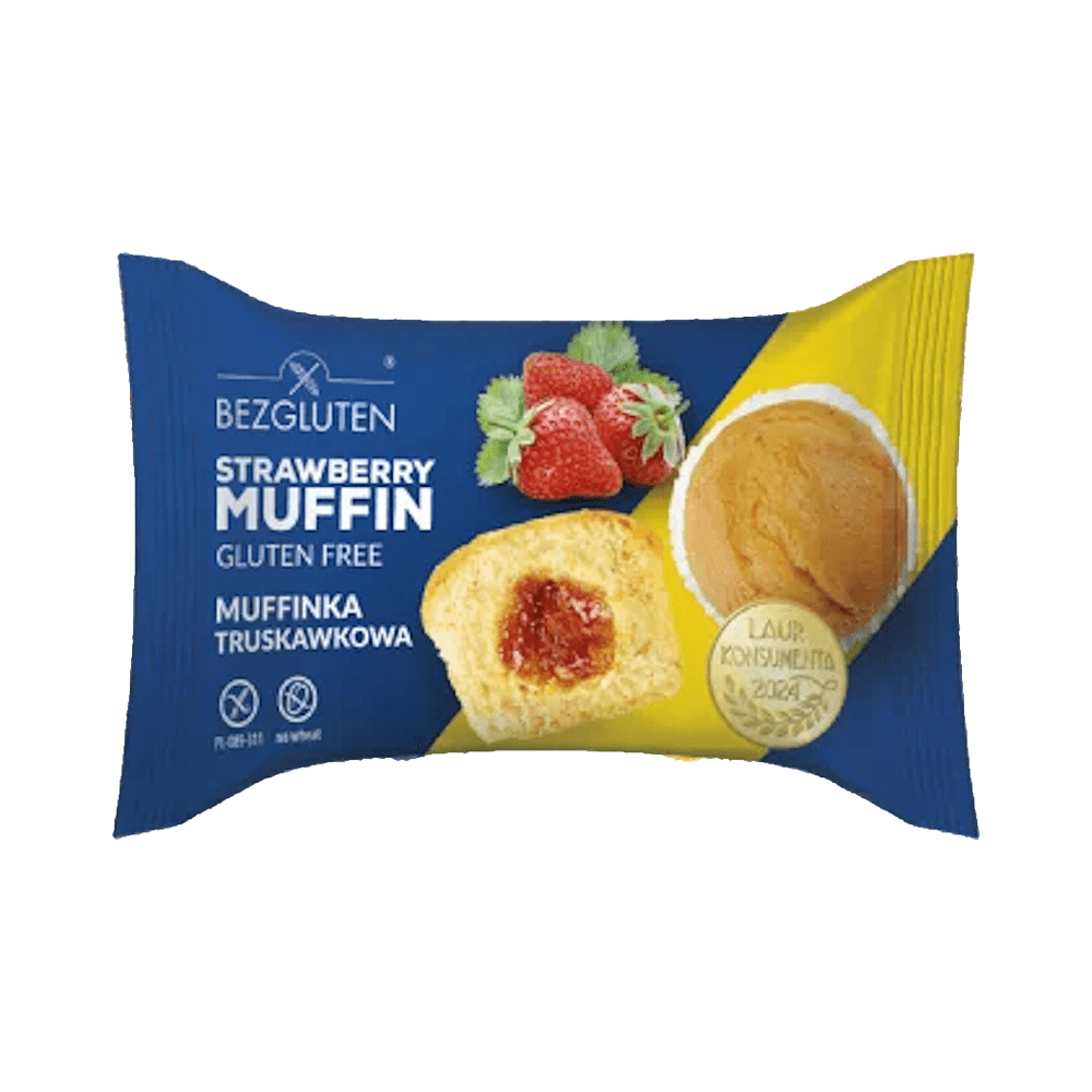 BEZGLUTEN Muffin jahoda bez lepku 60 g