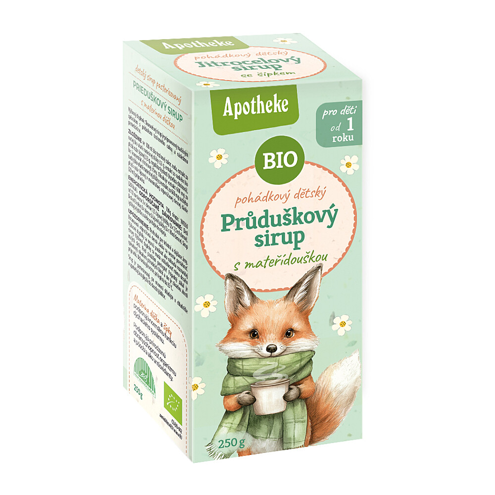 APOTHEKE Sirup dětský průduškový s mateřídouškou BIO 250 g