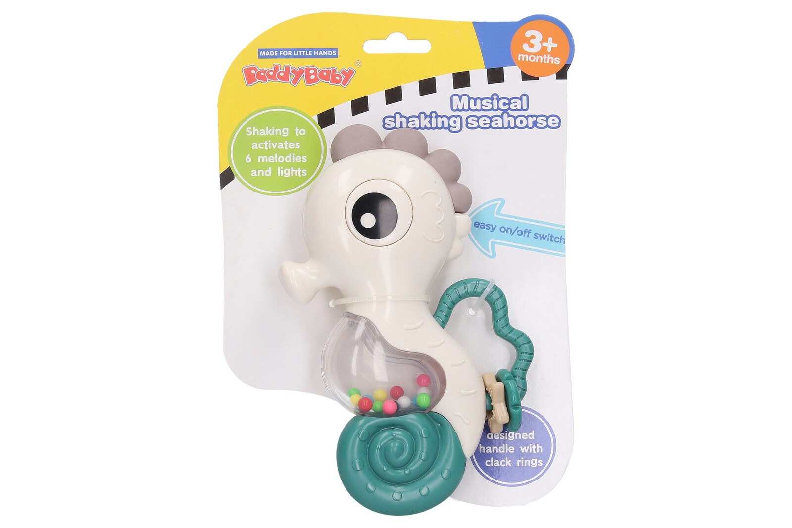 Chrastítko mořský koník s efekty 16cm