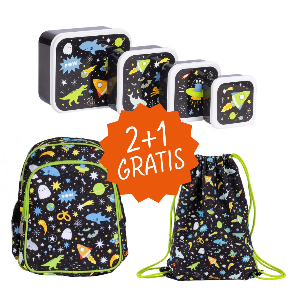Malý balíček A Little Lovely Company Vesmír + sportovní pytel ZDARMA