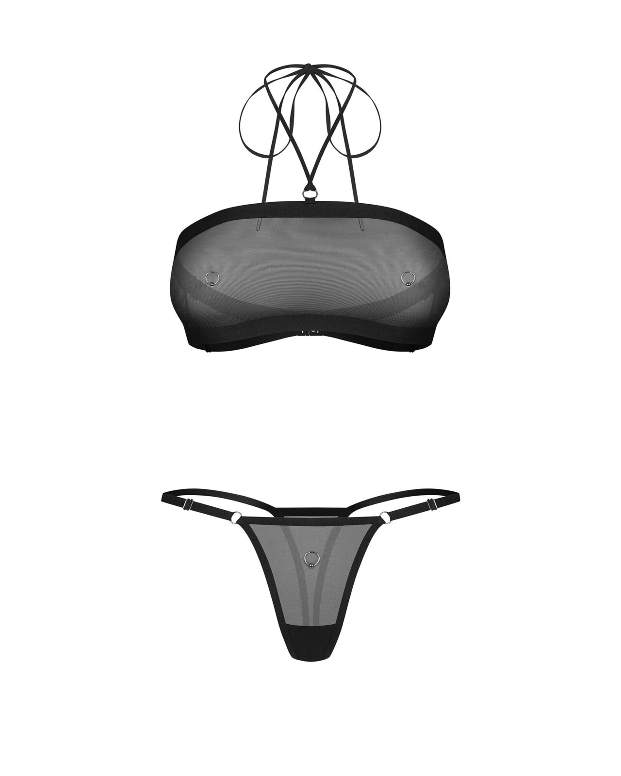 Dámský sexy set Orinelle 2-Pcs Set černý - Obsessive