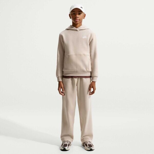 Nike SPORTSWEAR Dětská mikina, béžová, velikost