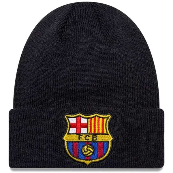 New Era FC BARCELONA YOUTH CUFF BEANIE Zimní čepice, tmavě modrá, velikost