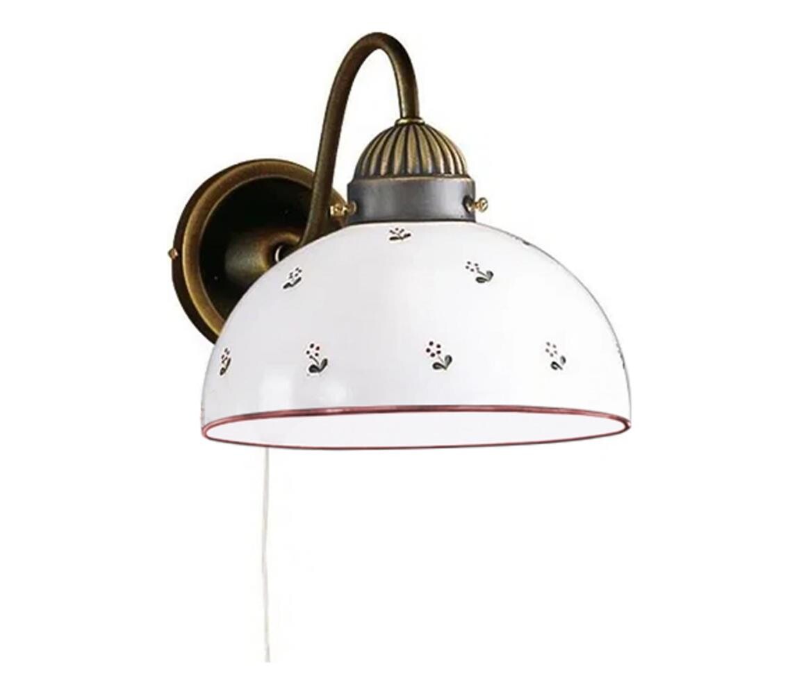 Kolarz 731.61.69 - Nástěnná lampa NONNA 1xE27/75W/230V červená 731.61.69
