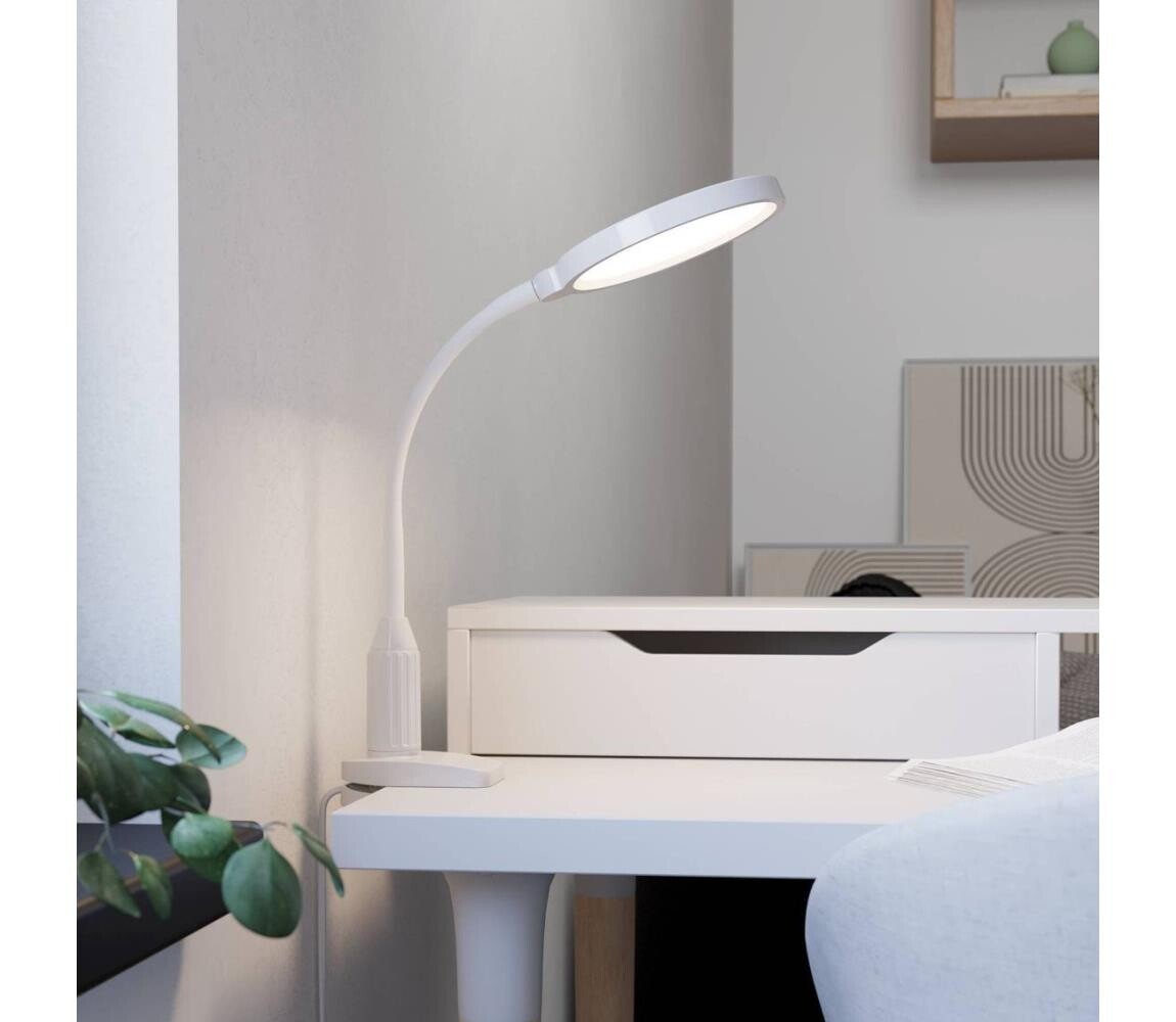 Eglo 902177 - LED Stm. lampa s klipem LAURO LED/5,5W/230V 2700/4000/6500K bílá 902177