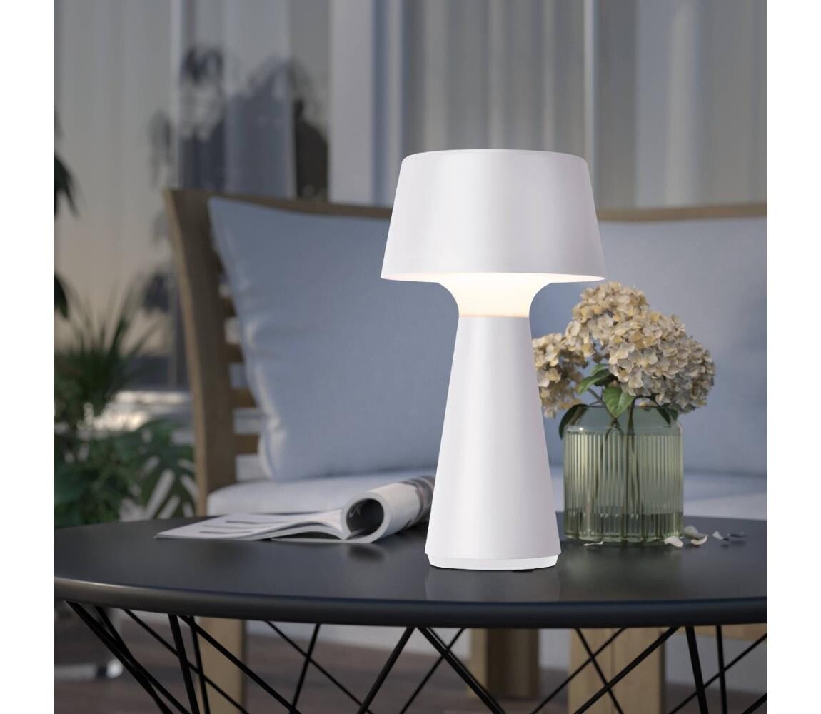 Eglo 75795-LED St. ven. nab. stolní lampa SCORRANO LED/3W/230V 2000mAh IP44 bílá 75795