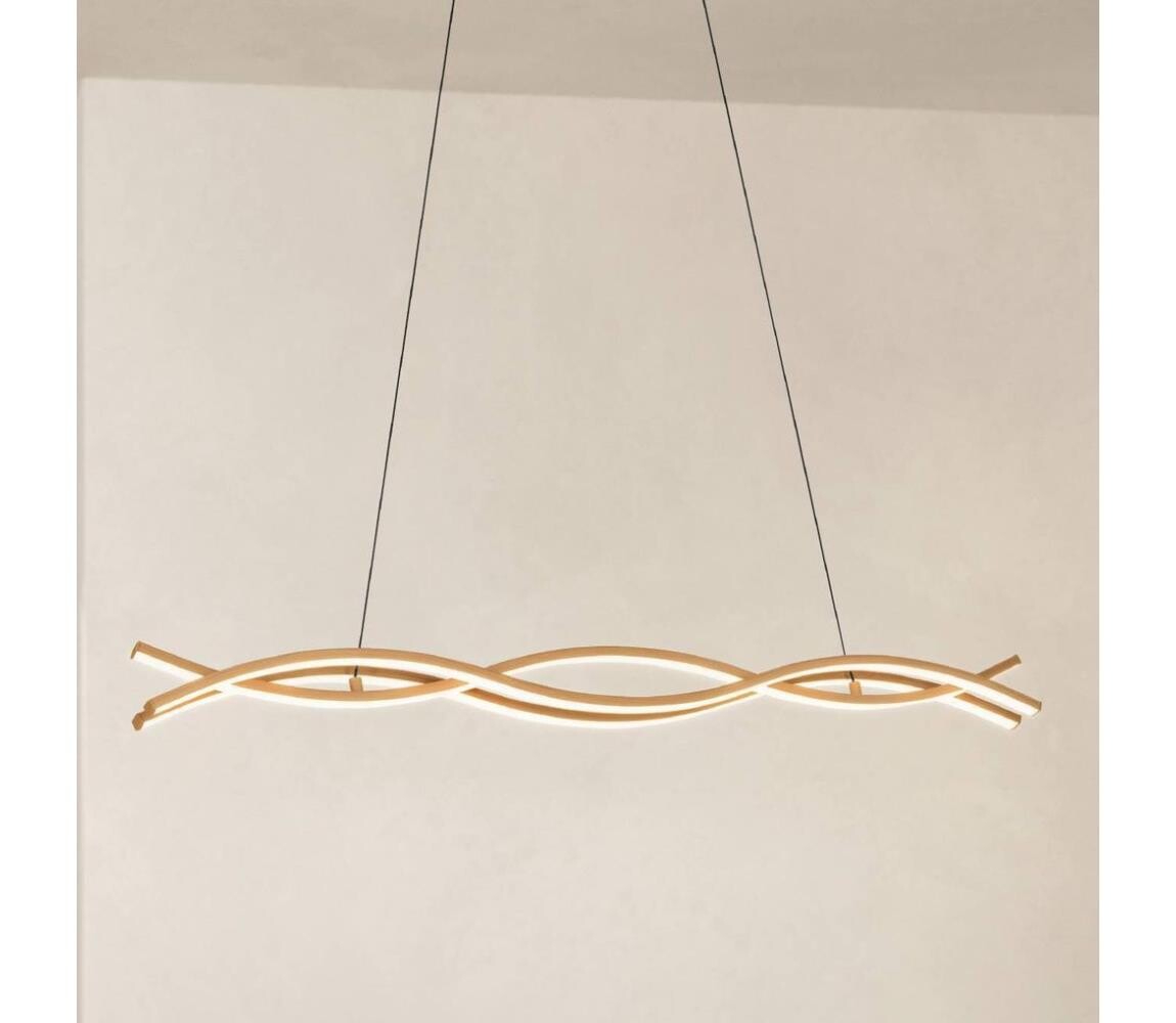 Eglo 901106 - LED Lustr na lanku LASANA LED/35W/230V zlatá 901106