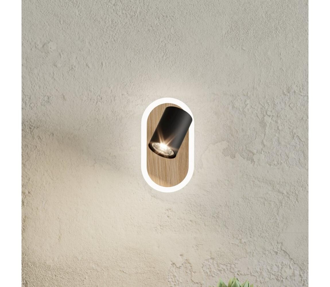 Eglo 901631 - LED Nástěnné bodové svítidlo RIMBOCCHI LED/7W/230V hnědá/černá 901631