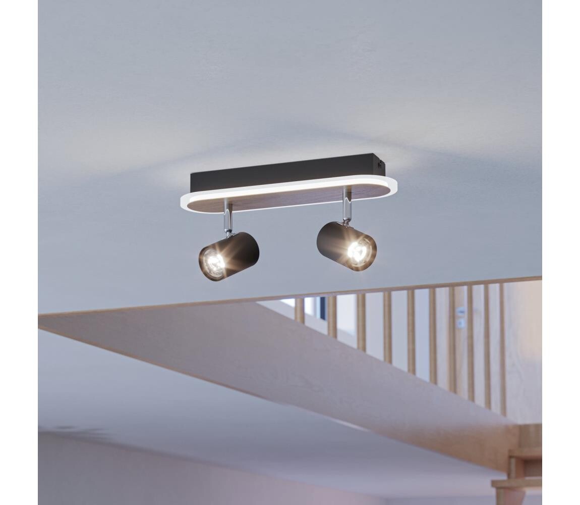 Eglo 901632 - LED Bodové svítidlo RIMBOCCHI LED/12W/230V hnědá/černá 901632