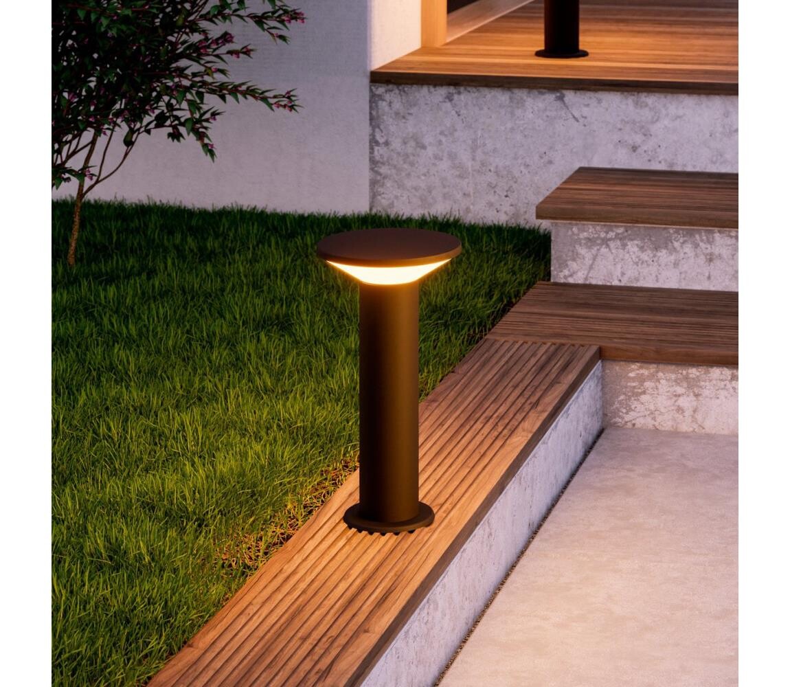 Eglo 901841 - LED Venkovní lampa RIGOSA LED/10W/230V 35 cm IP44 černá 901841