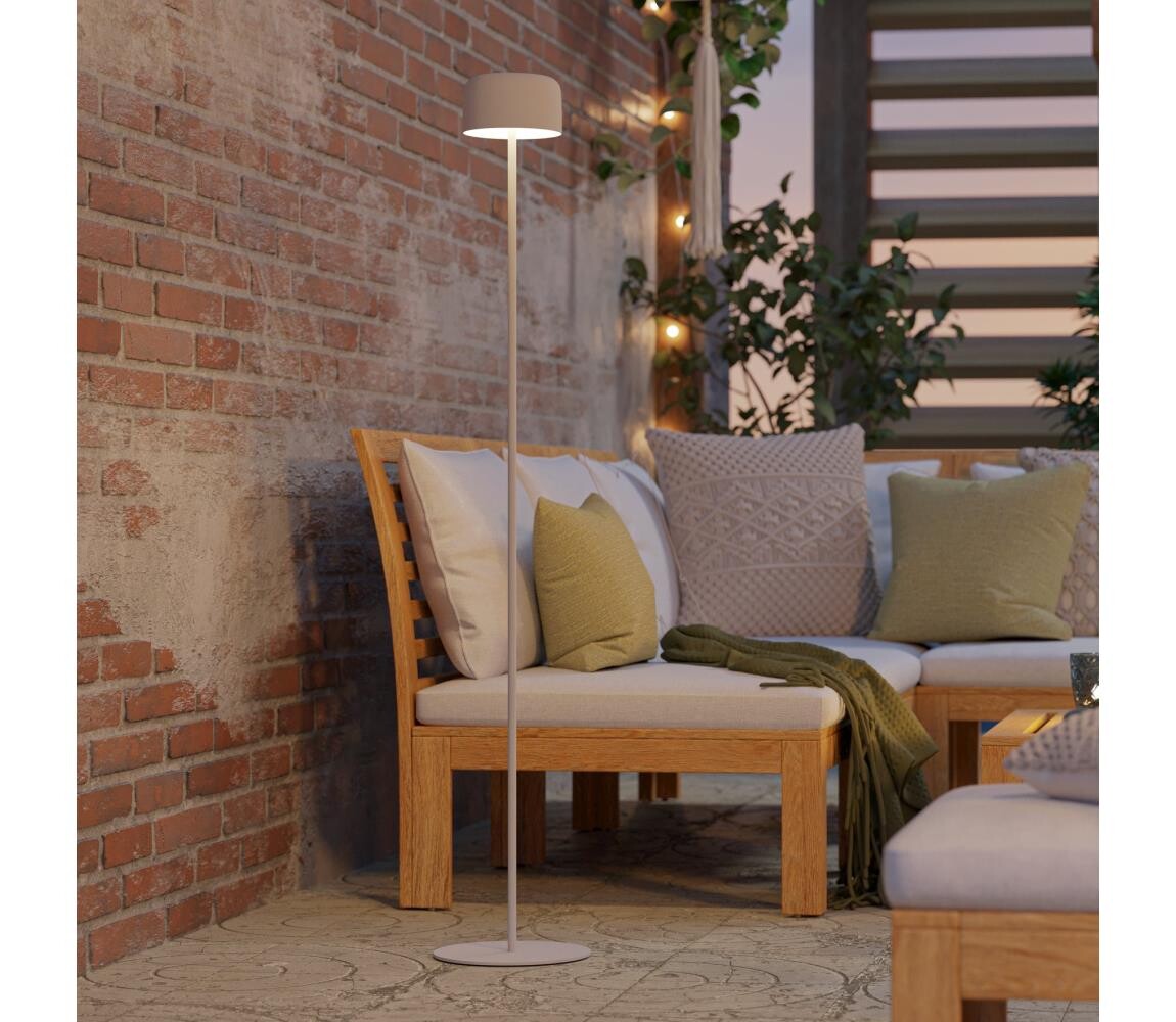 Eglo 901893 - LED Solární stojací lampa ROCCANOVA LED/2,8W/3,7V IP44 bílá 901893