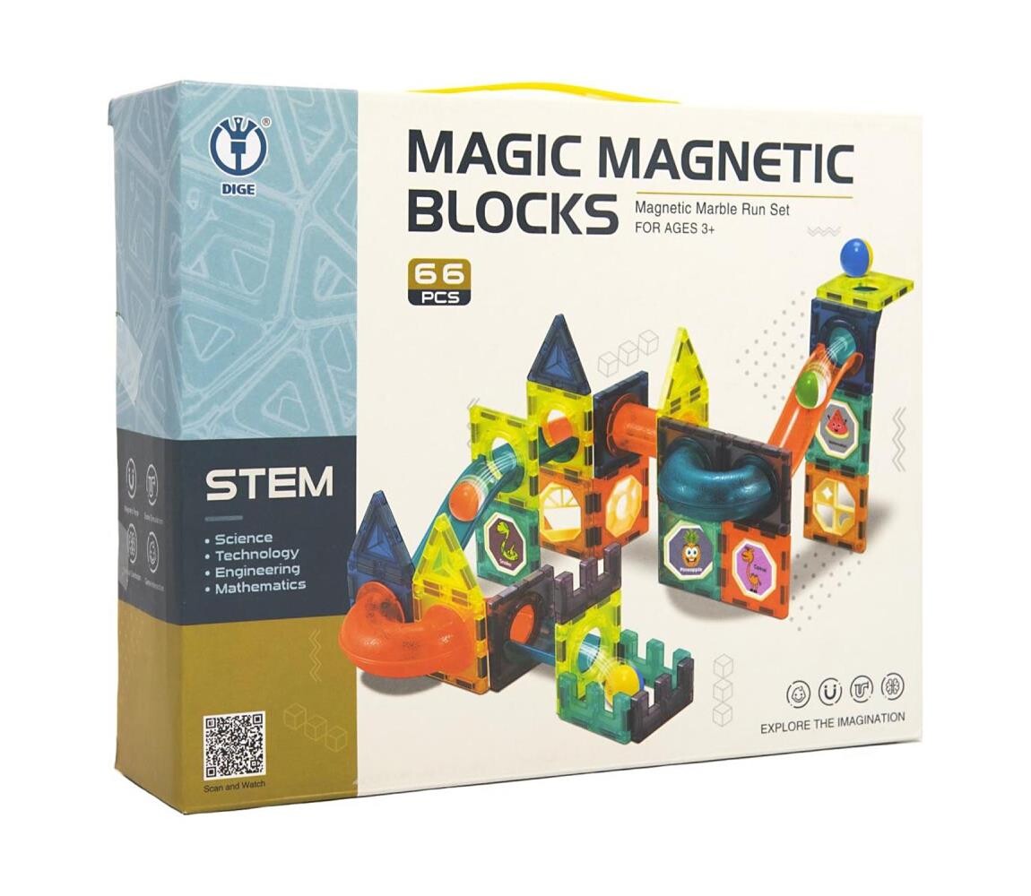 Teddies Magnetická stavebnice 66 ks 00850597