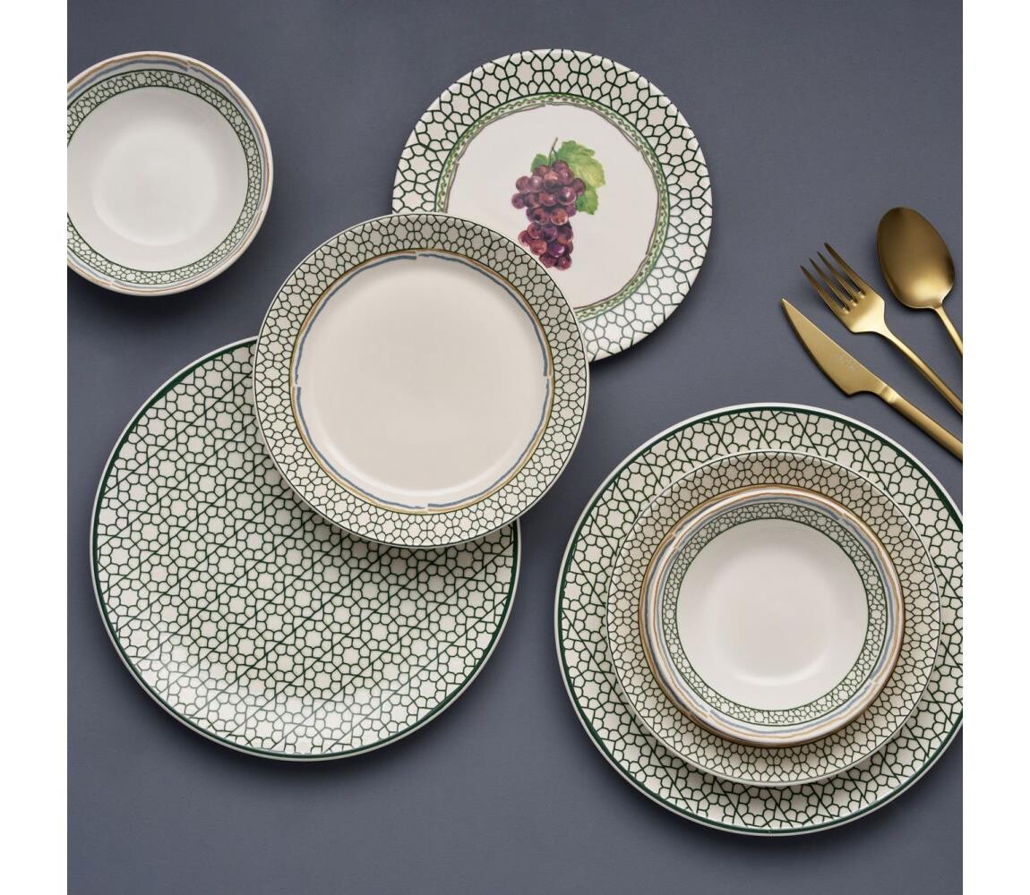 Jídelní sada 24 ks pestrobarevná/keramika 492PST1111