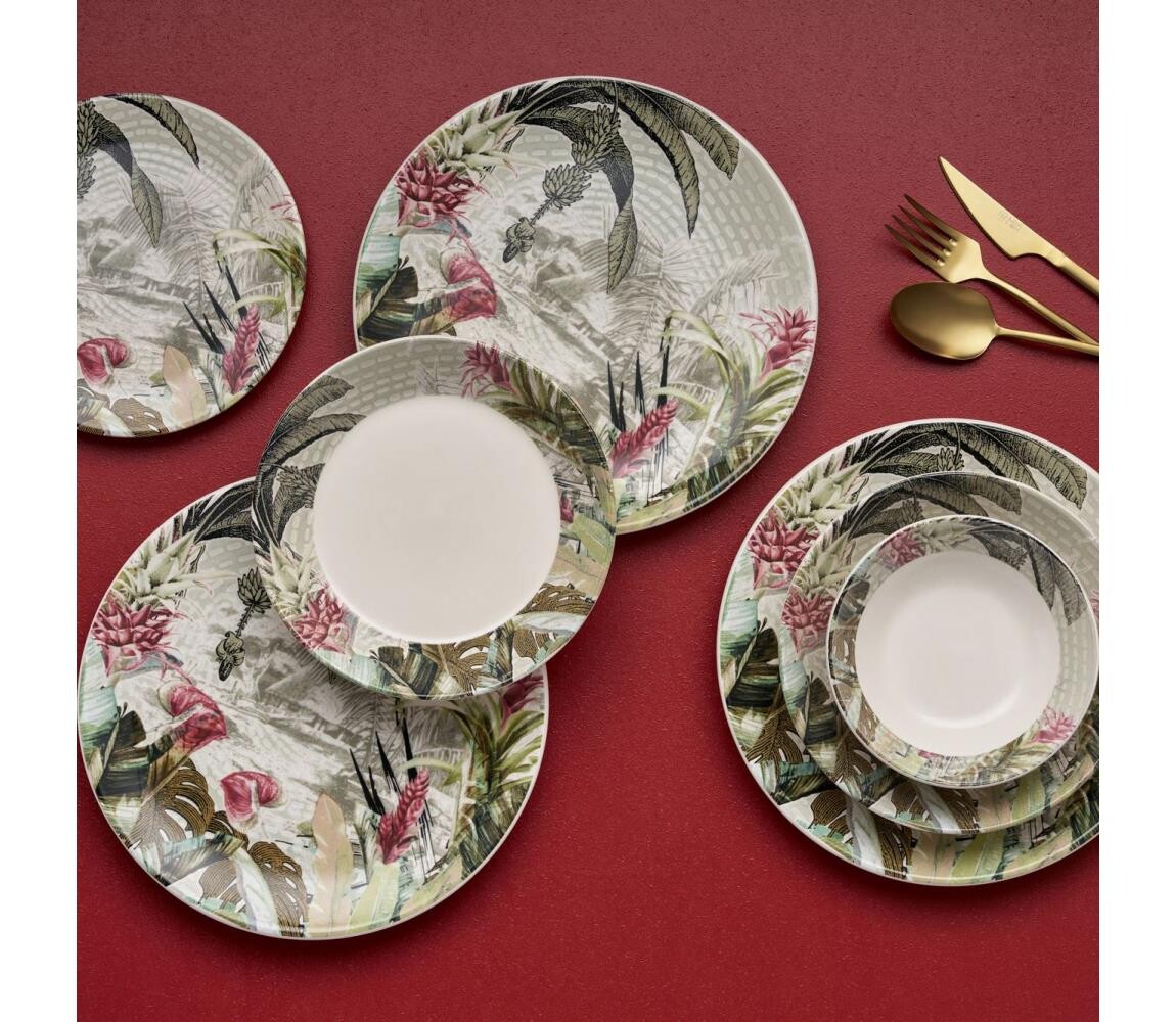 Jídelní sada 24 ks pestrobarevná/keramika 492PST1105