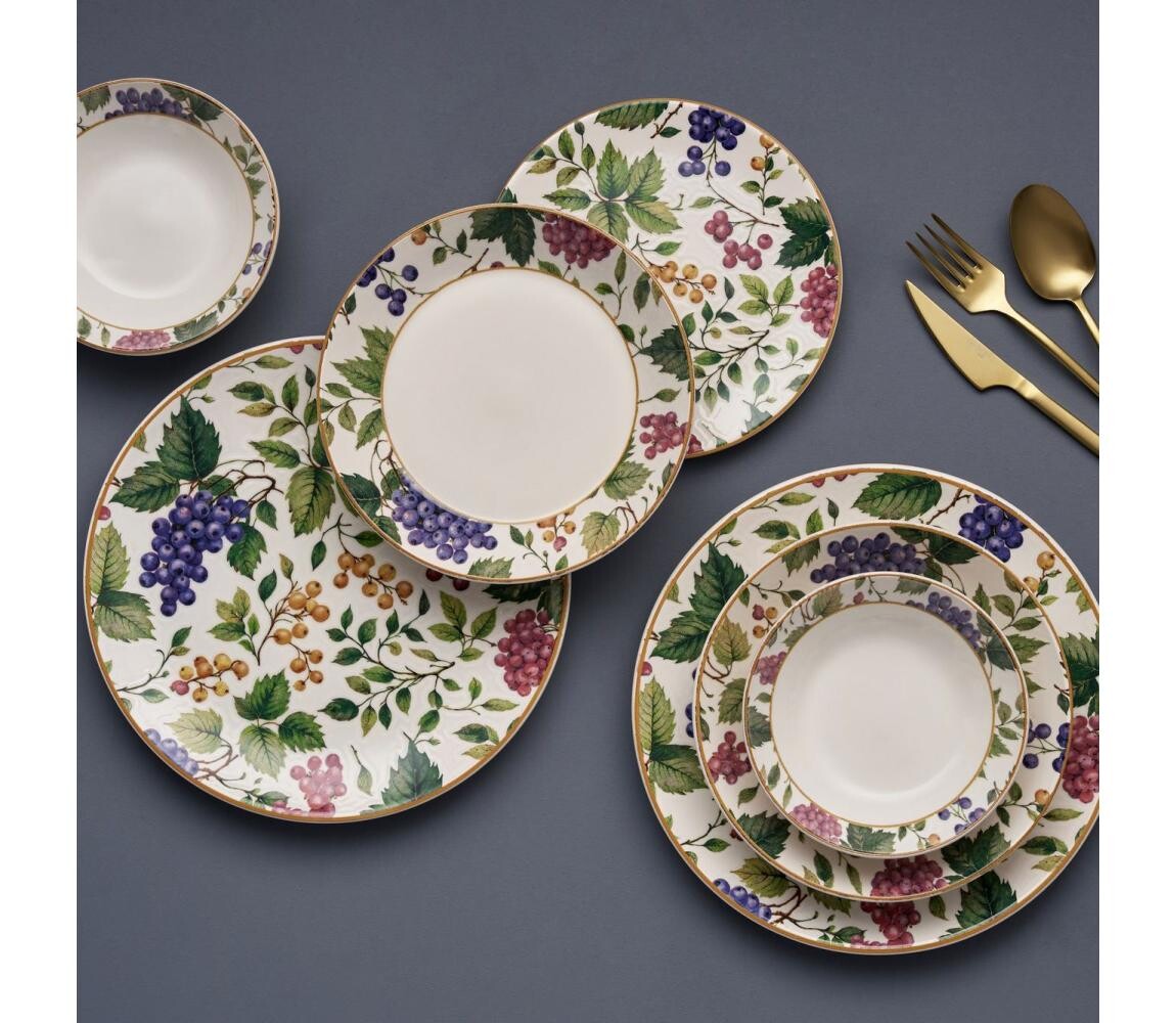 Jídelní sada 24 ks pestrobarevná/keramika 492PST1114