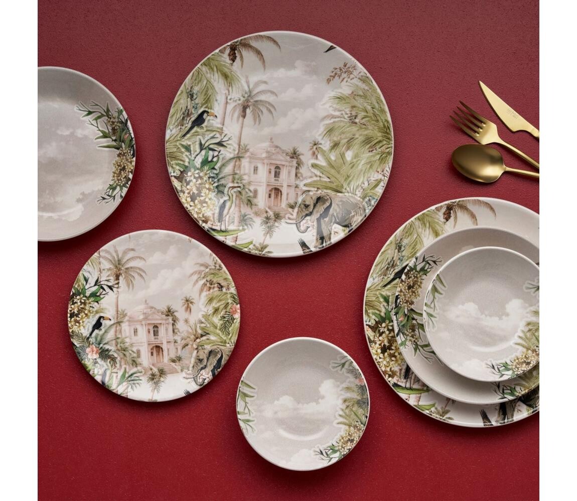 Jídelní sada 24 ks pestrobarevná/keramika 492PST1103