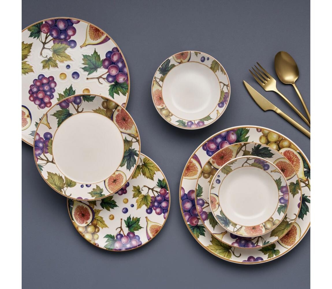 Jídelní sada 24 ks pestrobarevná/keramika 492PST1109