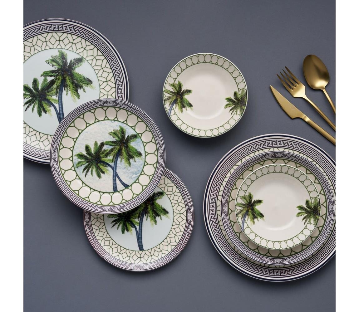 Jídelní sada 24 ks pestrobarevná/keramika 492PST1112