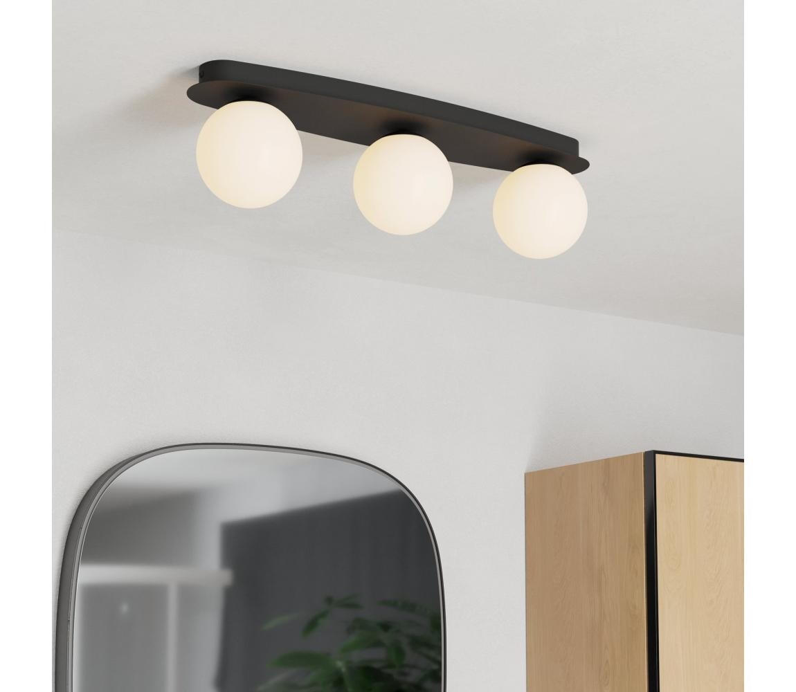 Eglo 902092 - LED Koup. stropní svítidlo CASTROVIDO 3xG9/4,2W/230V IP44 černá 902092