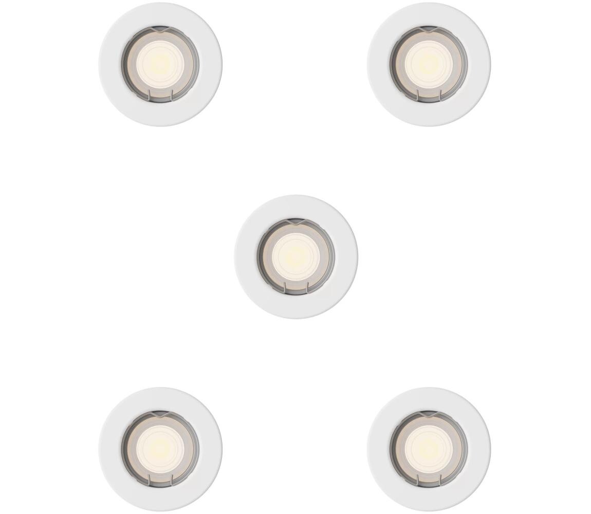 Philips - SADA 5x Podhledové svítidlo PERIDOT 1xGU10/7W/230V bílá 872110303713800