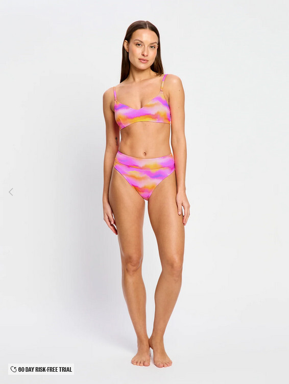 Menstruační plavky Modibodi Hi-Leg Cheeky Bottom Light Hazy Pink spodní díl (MPMSHLBLHP) XS