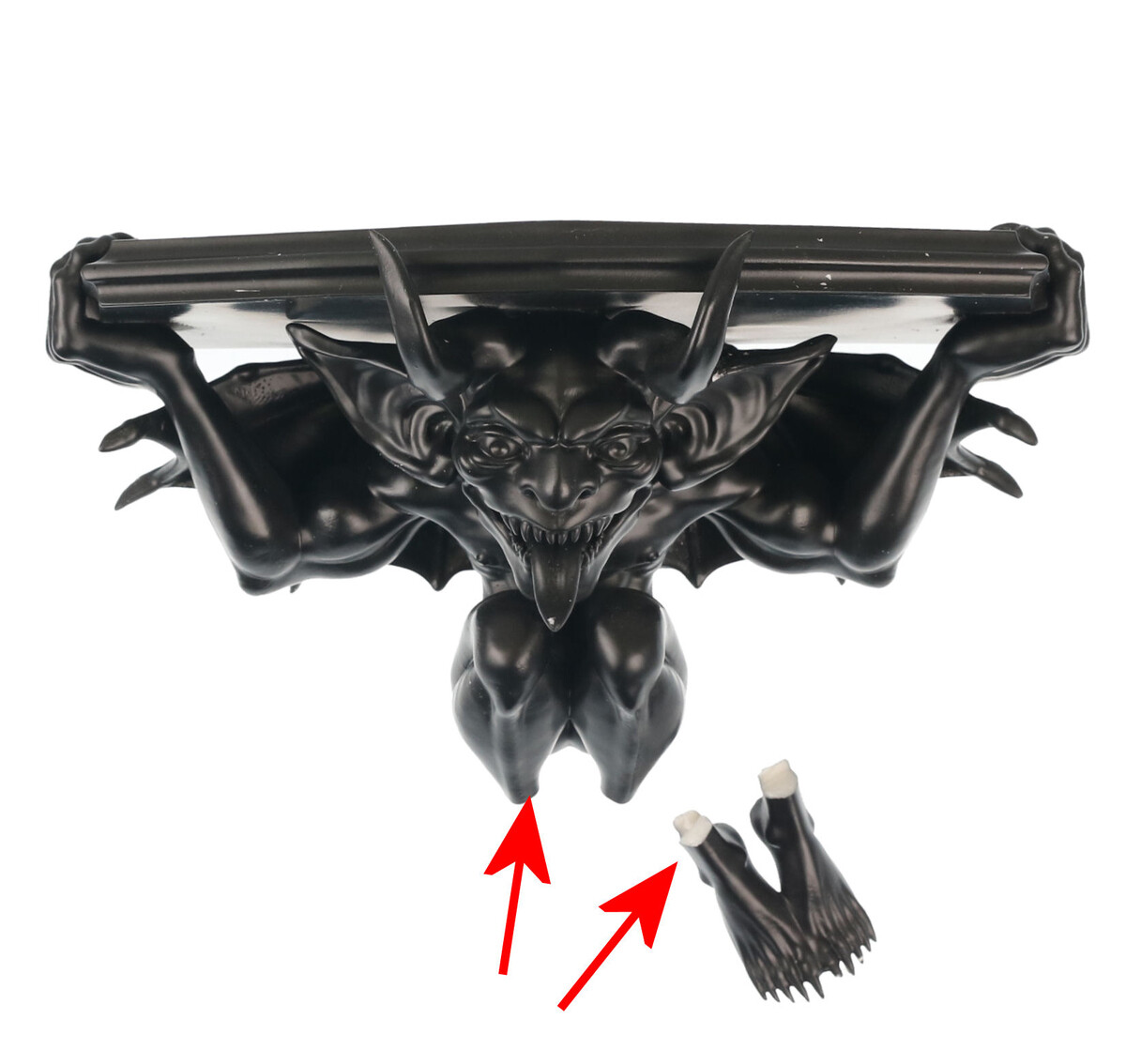 dekorace (police) Black - POŠKOZENÉ