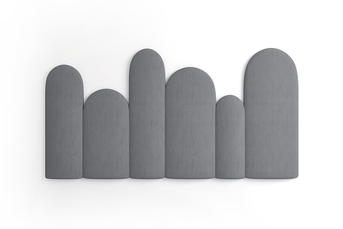 Čalouněné panely Trinity Plotek – šedé 01