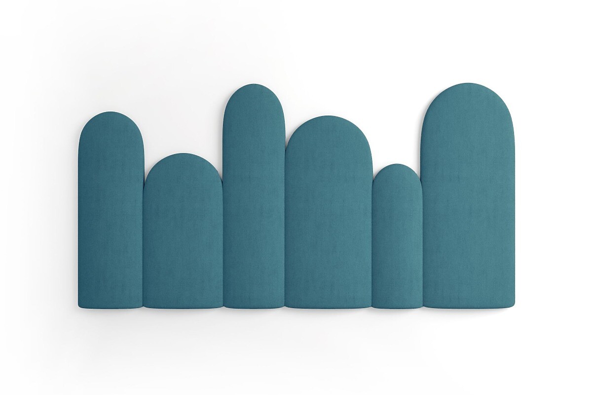 Čalouněné panely Trinity Plotek – modré 01