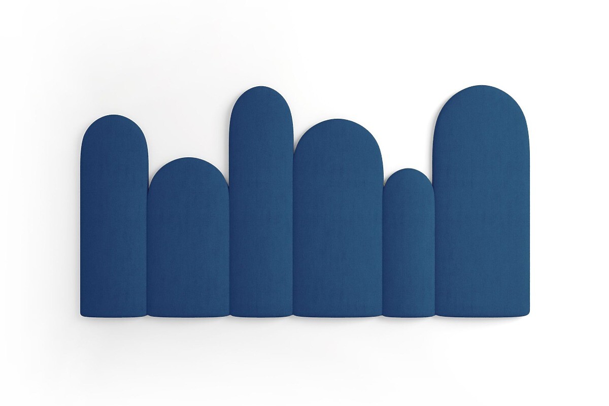 Čalouněné panely Trinity Plotek – tmavě modré 01