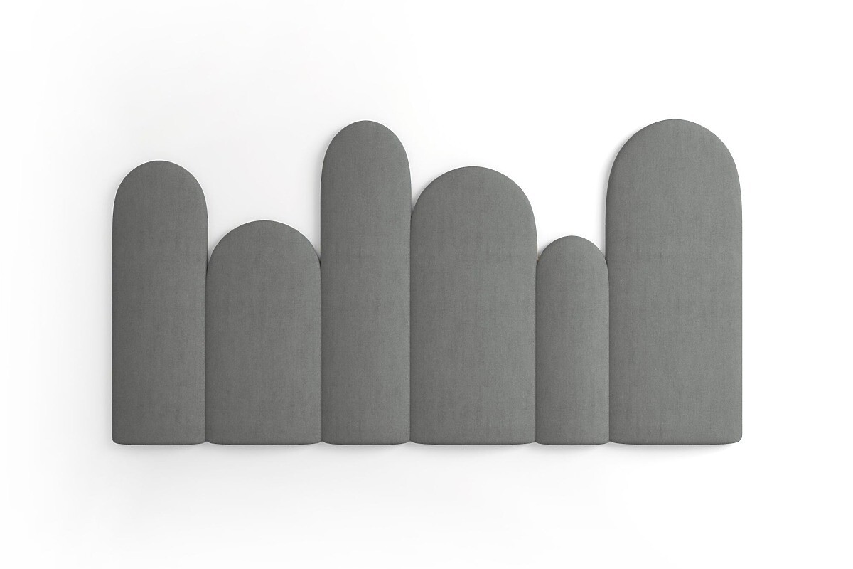 Čalouněné panely Trinity Plotek – tmavě šedé 01