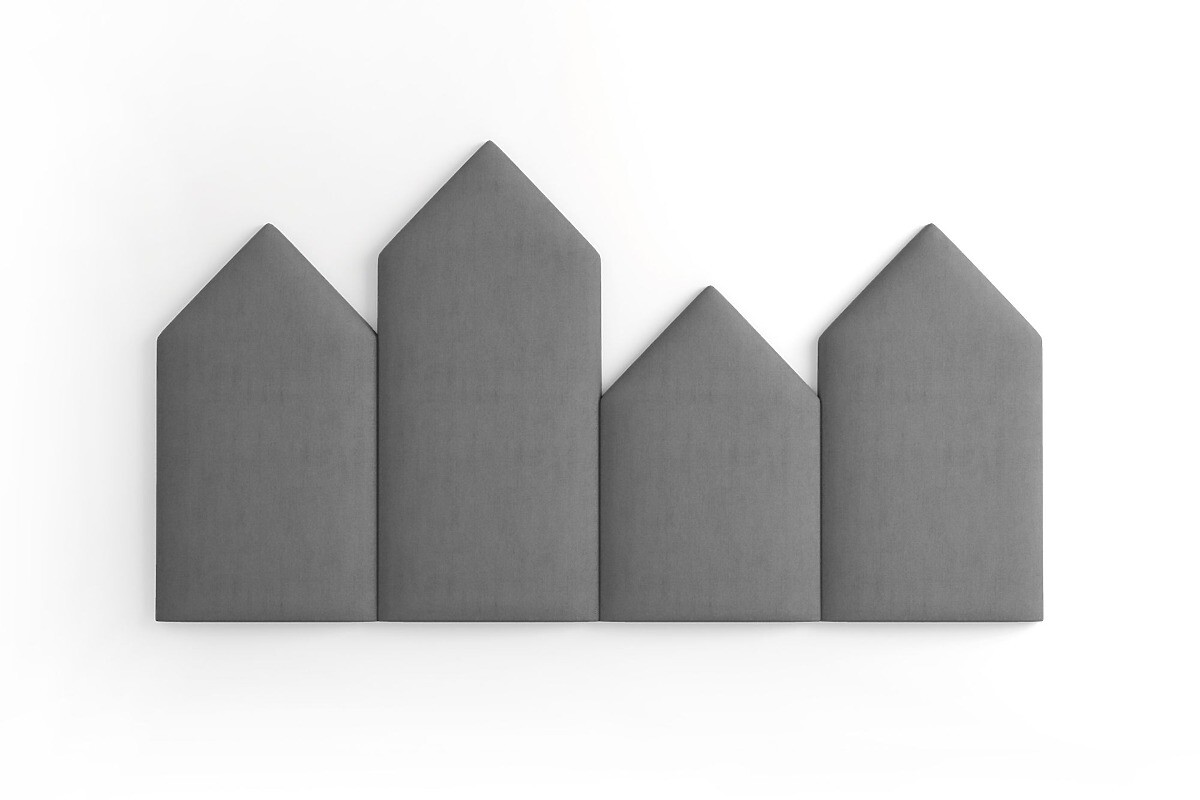 Čalouněné panely Trinity Špička – šedá 01