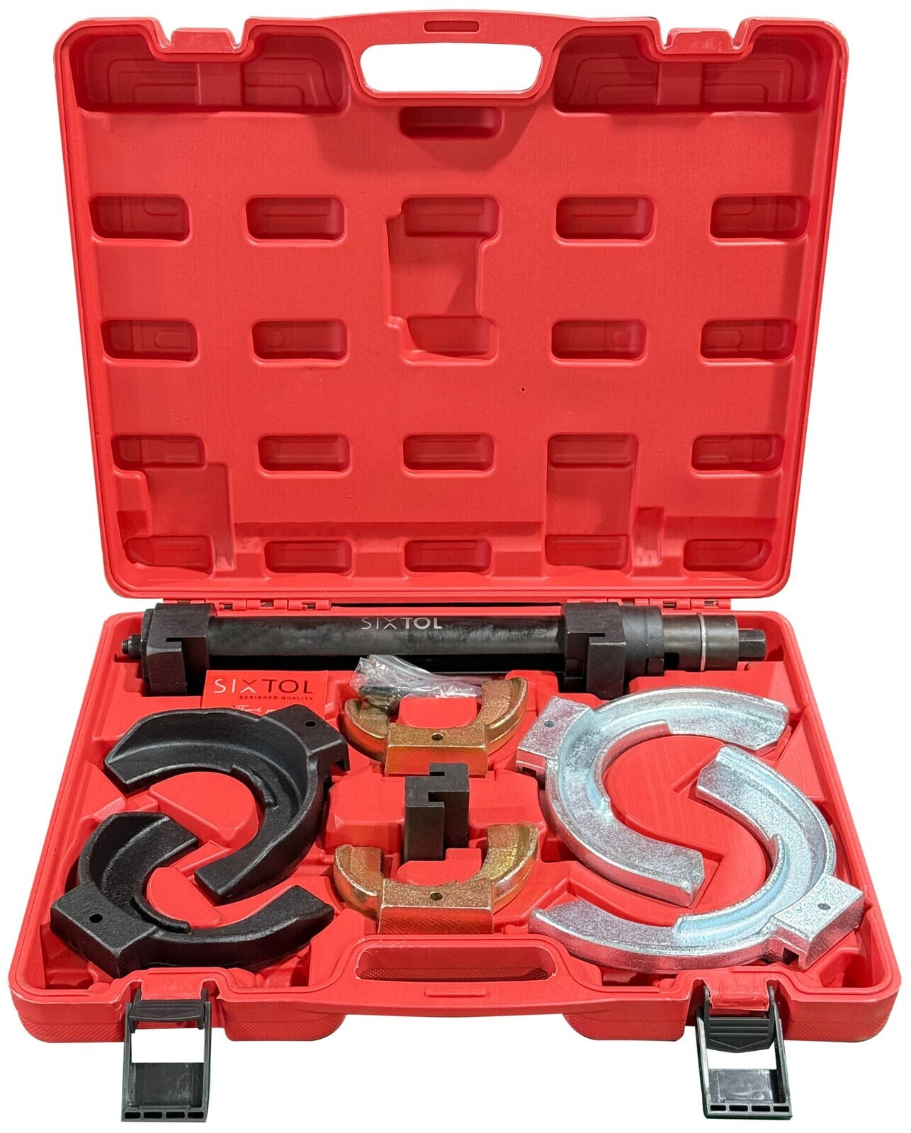 Sada stahováku pružin tlumičů s vyměnitelnými vidlicemi MECHANIC SPRING SET 5 SIXTOL