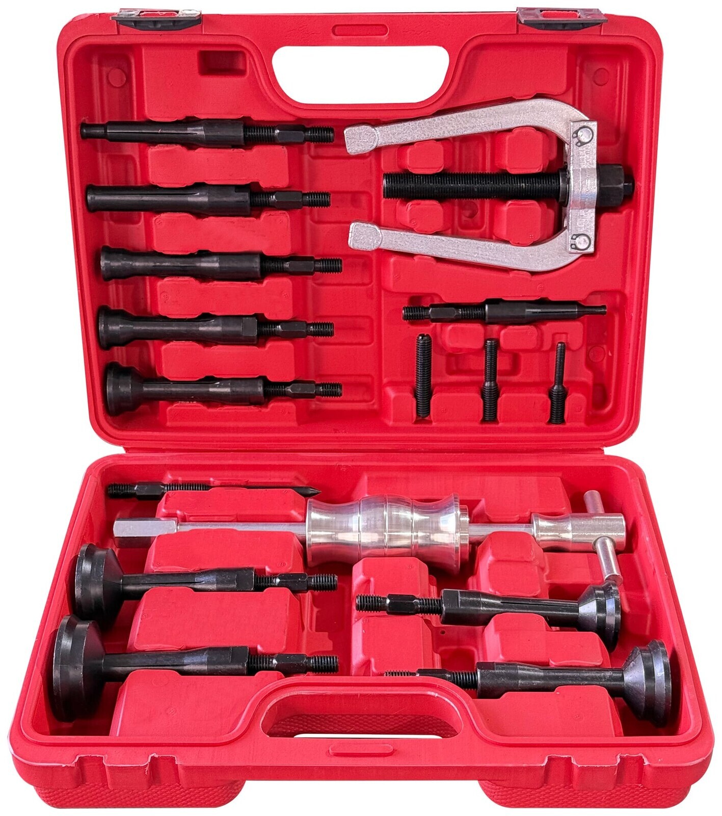 Sada stahováků vnitřních ložisek s kluzným kladivem MECHANIC BEARING PULLER 5, 16 ks SIXTOL