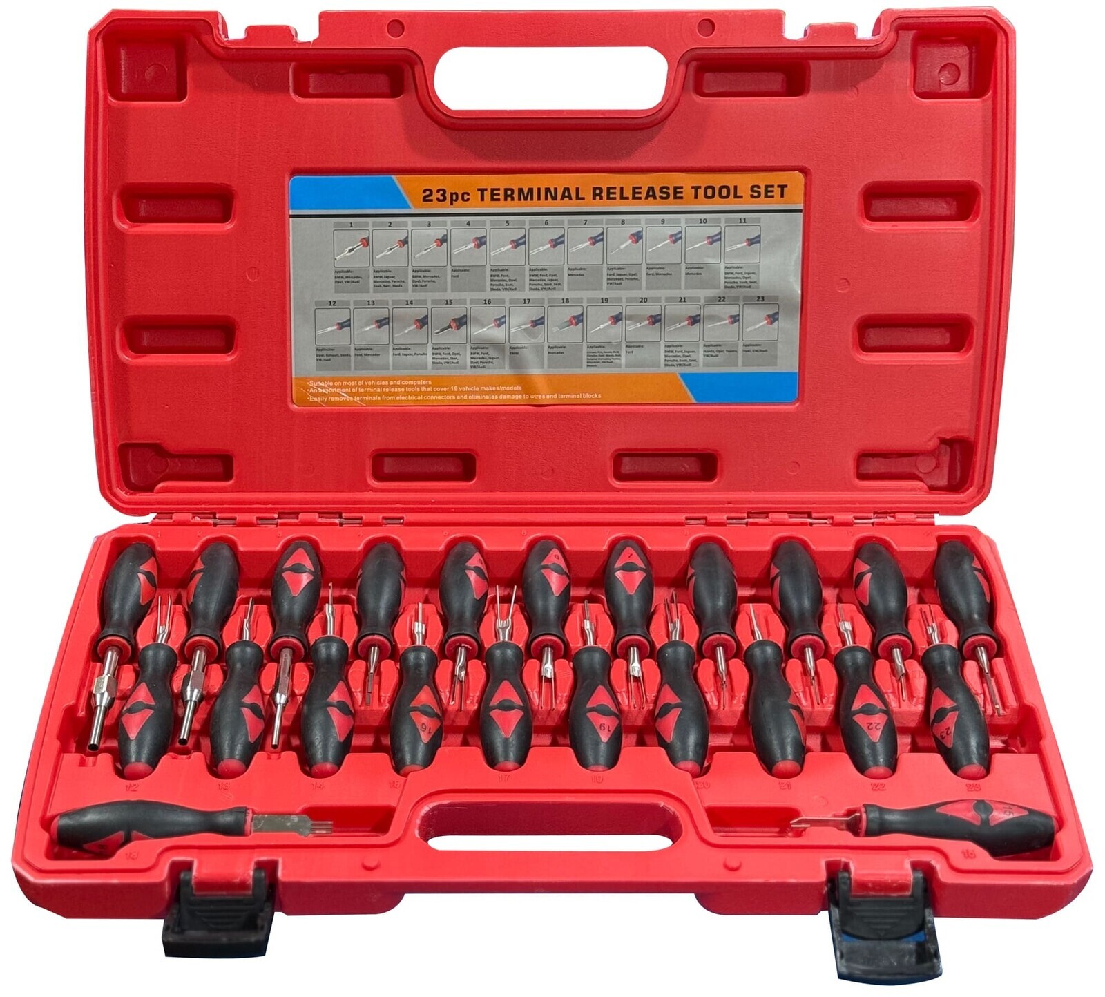 Sada vypichováků pinů a konektorů MECHANIC TERMINAL PIN SET 1, 23 ks SIXTOL