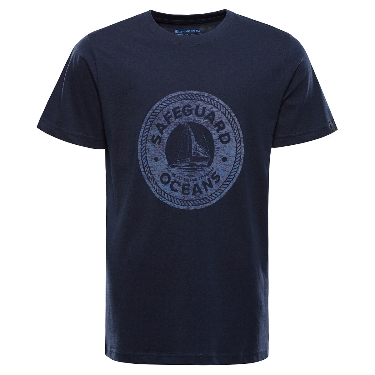 Pánské bavlněné triko alpine pro domen modrá xs